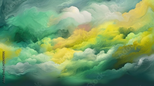 Fototapeta Naklejka Na Ścianę i Meble -  abstract watercolor background with clouds HD 8K wallpaper Stock Photography Photo Image