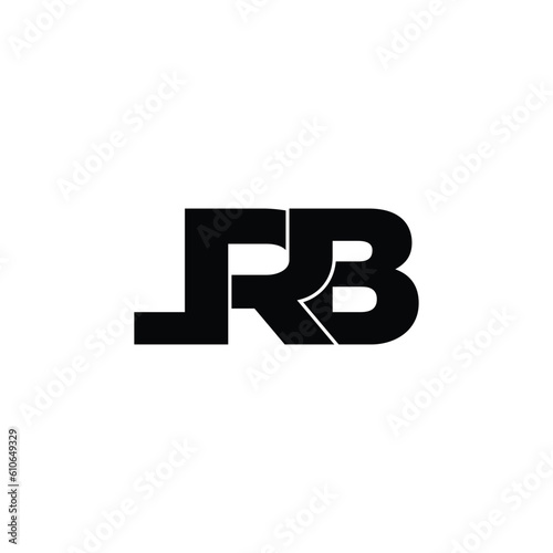 LRB letter monogram logo design vector