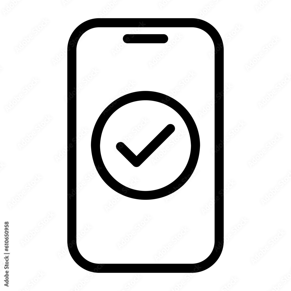 mobile line icon mobile line icon