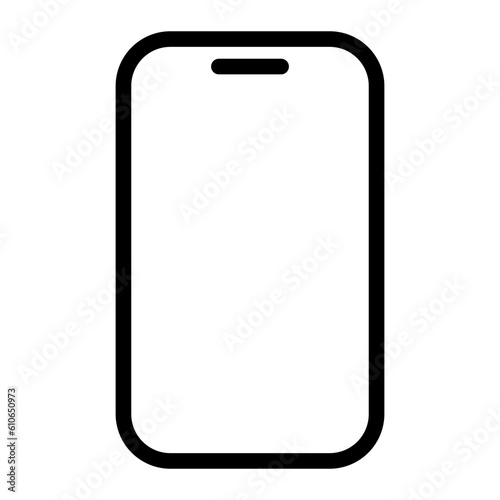 smartphone line icon