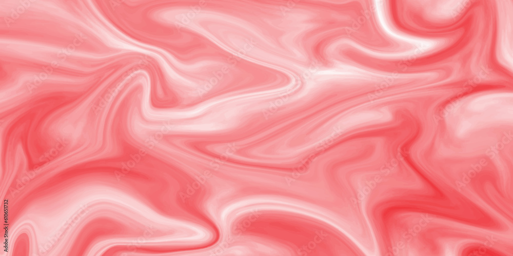 Fototapeta premium Abstract beautiful red swirl liquid background. acrylic liquid textures with spots and splashes of color paint. colorful marble pattern of the blend of curves .colorful marble surface.
