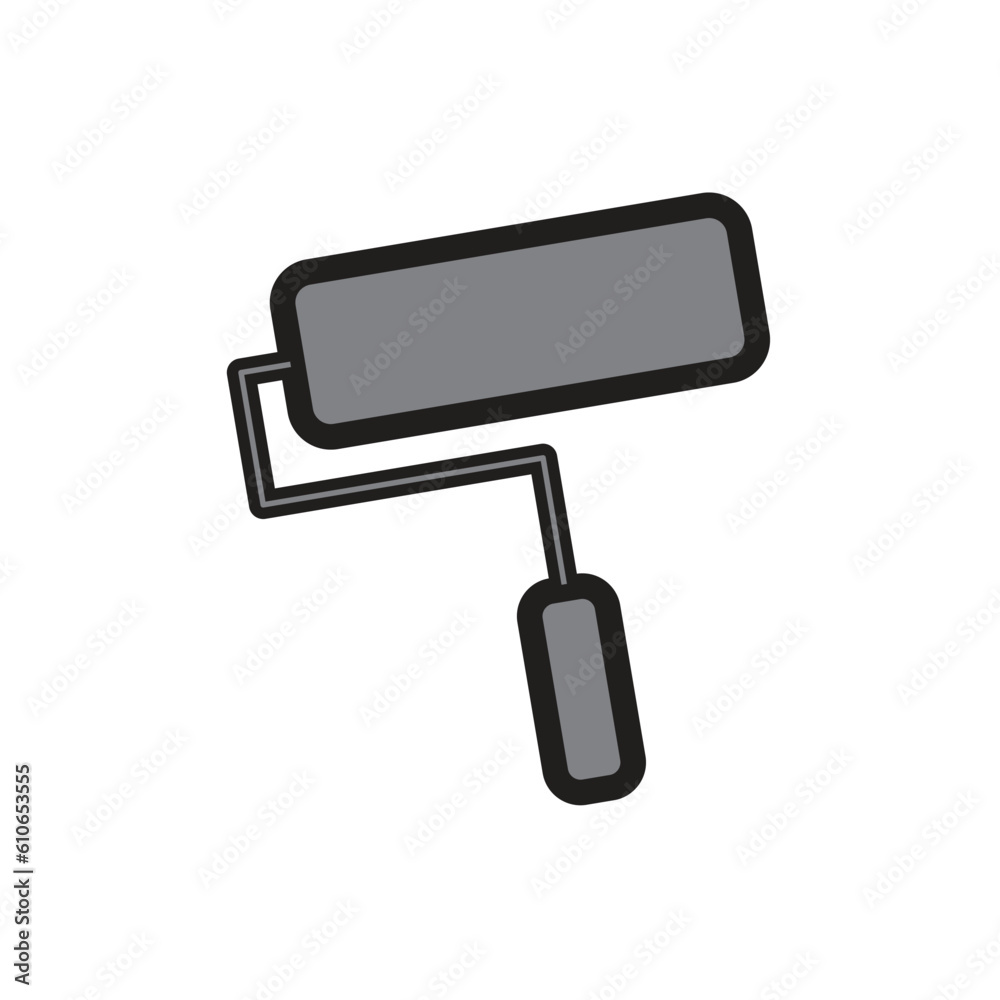 wall paint roller icon vector illustration wall paint roller icon vector illustration