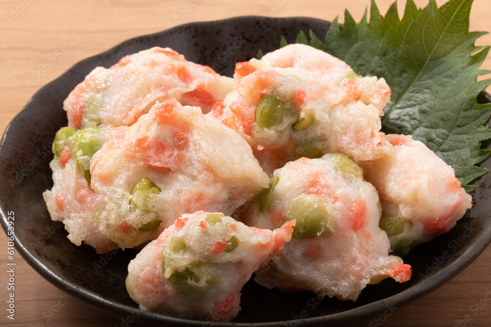 枝豆と紅しょうがのすり身 枝豆と紅しょうがのすり身