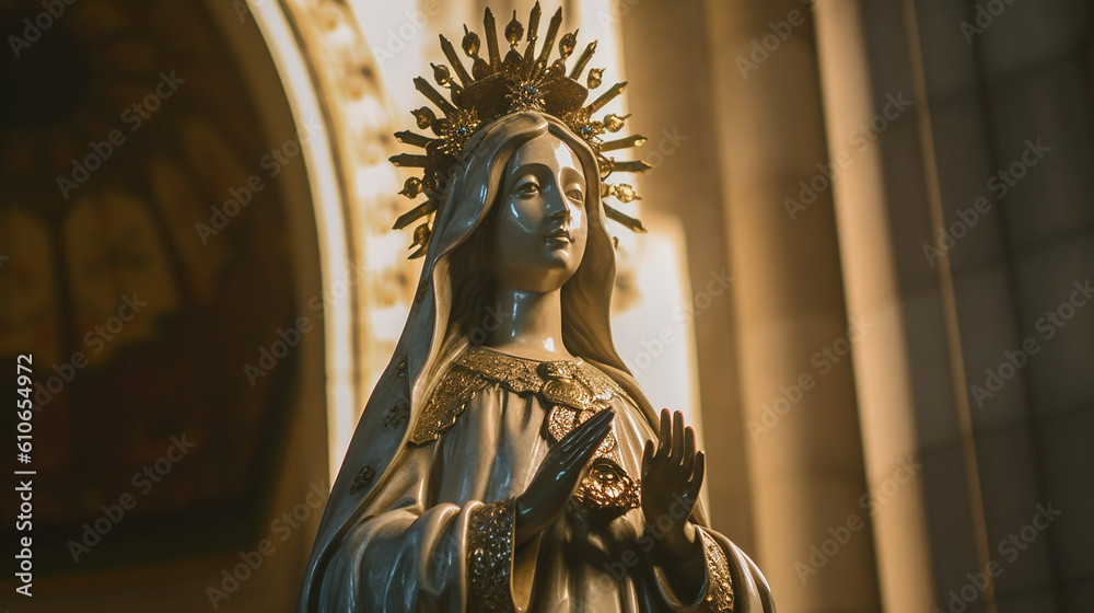 Fototapeta premium estátua de maria Mãe de jesus, fé cristã