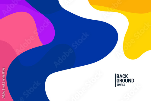 Colorful abstract background. Wave banner template vector illustration.
