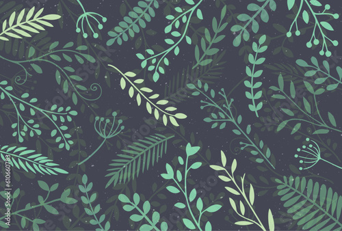 生い茂る植物の爽やか背景1