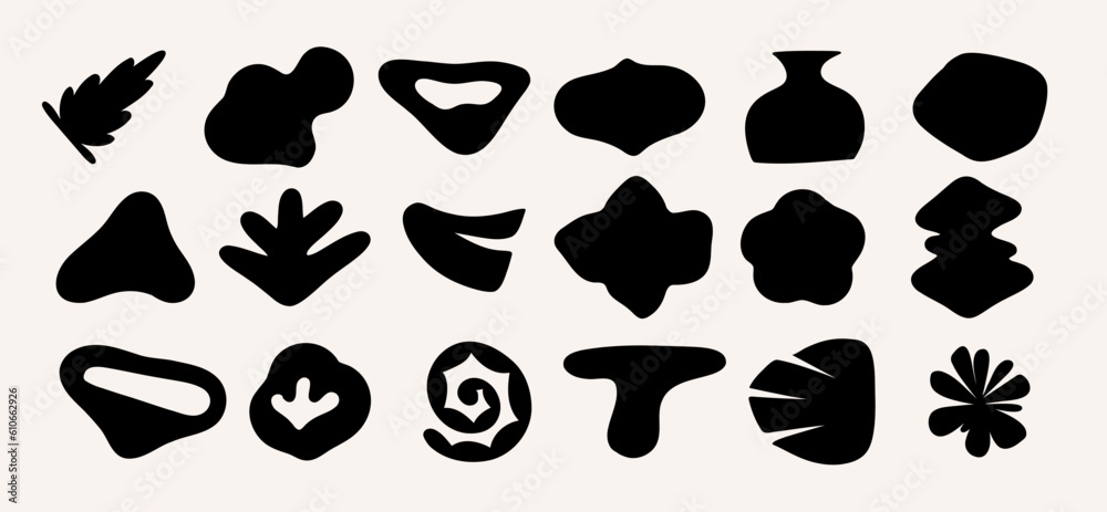 Abstract groovy shapes Y2K. Modern trendy minimalist style. Hand drawn for wallpaper, wall decor, fabric, postcard, cover, template, banner. Abstract groovy shapes Y2K. Modern trendy minimalist style. Hand drawn for wallpaper, wall decor, fabric, postcard, cover, template, banner.