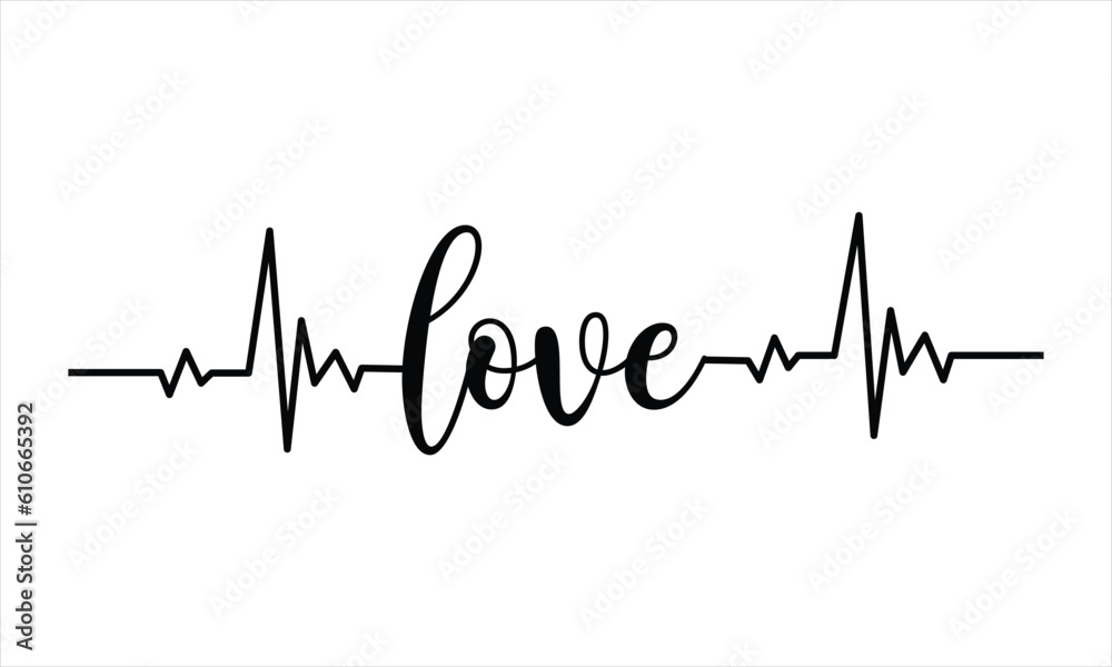Love Heartbeat SVG