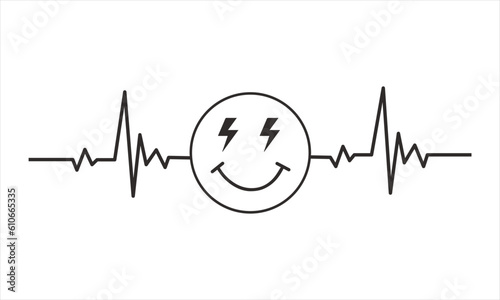 happy emoji Heartbeat SVG