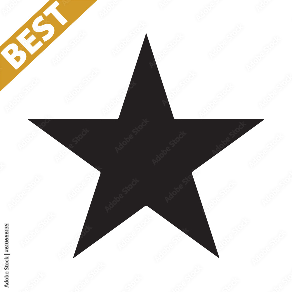 Fototapeta premium star icon illustration PNG