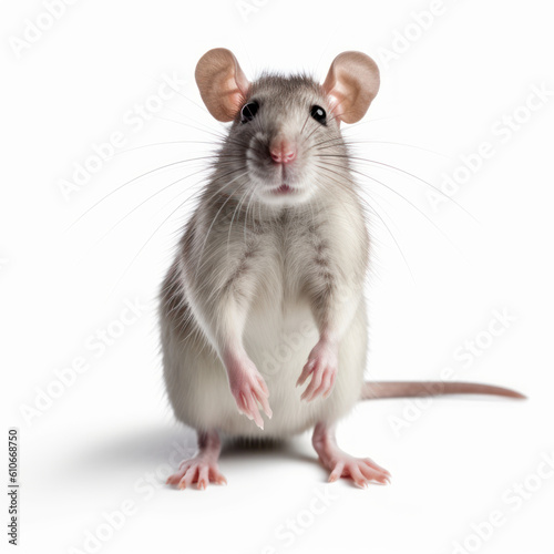 rat on white background