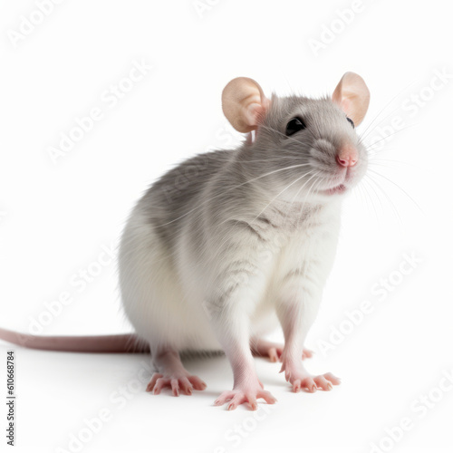 rat on white background © Riccardo