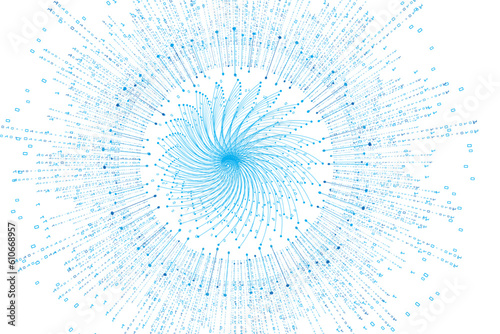 big data visualization with management technology abstract.