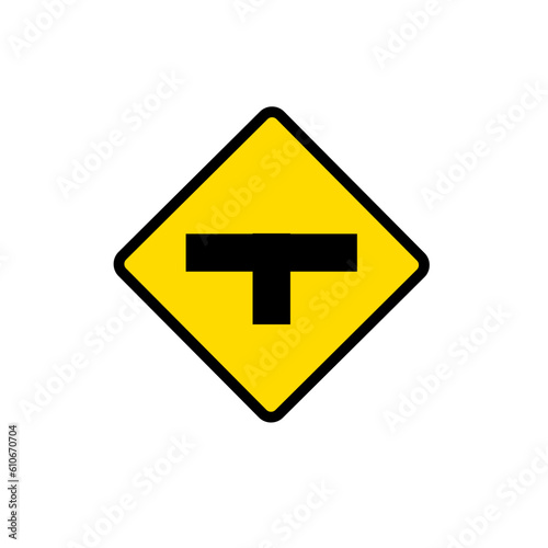 left and right intersection traffic signs