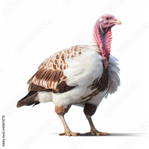 country turkey isolated on white
