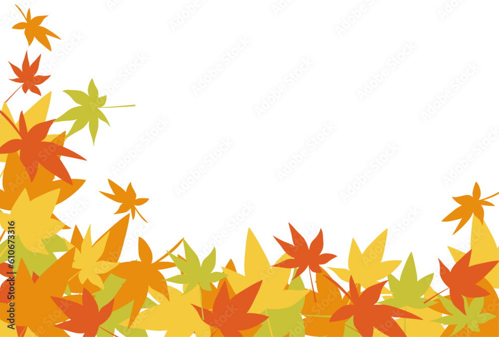 秋の紅葉の背景