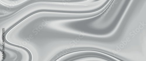 Beautiful drawing with the divorces and wavy lines in gray tones. Silver liquid texture. Silver metallic surface. Abstract silver marble texture. Abstract black, gray marble background. Fancy liquify