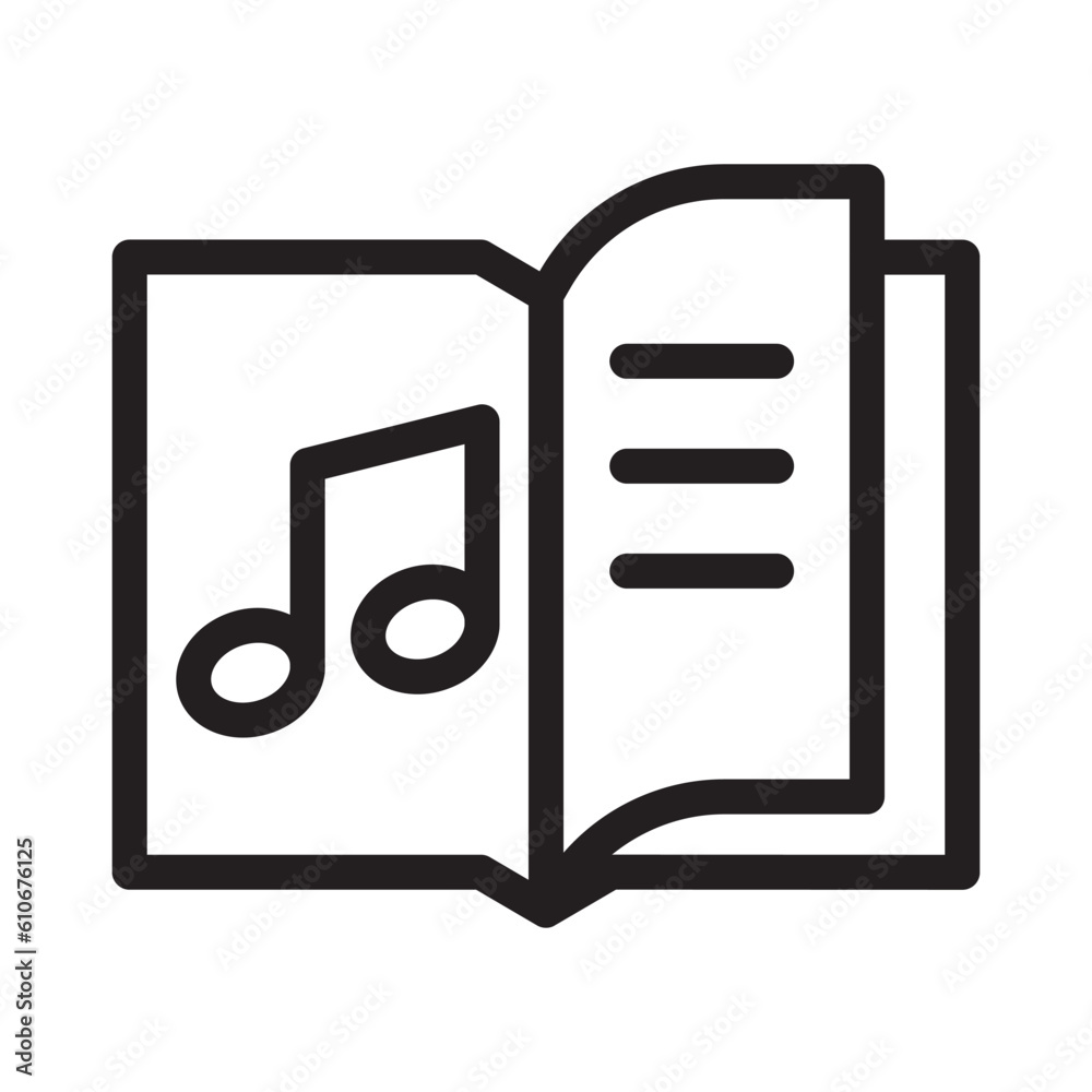 Fototapeta premium chapter line icon illustration vector graphic