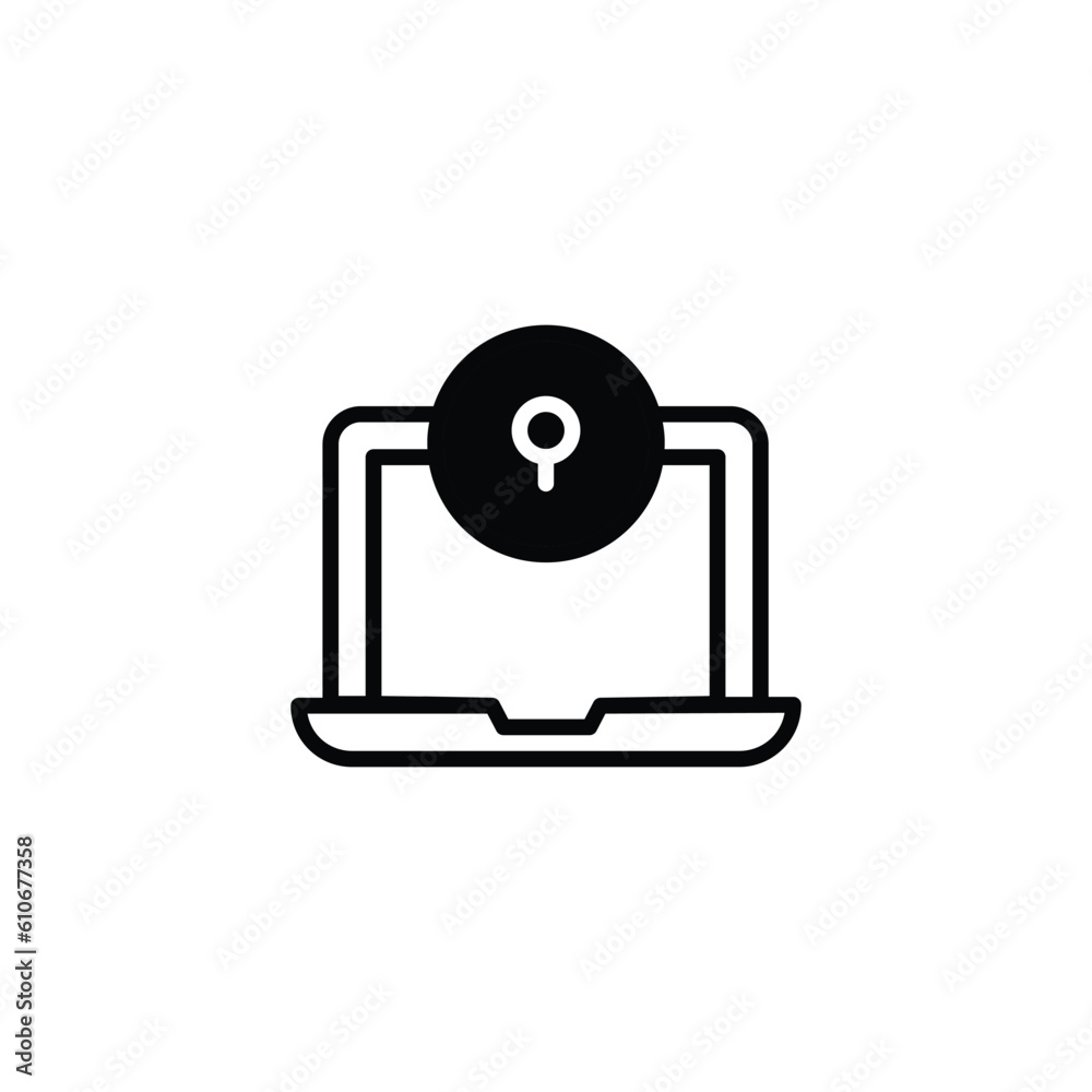 Computer Security icon design with white background stock illustration Computer Security icon design with white background stock illustration