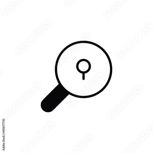 Lock icon design with white background stock illustration