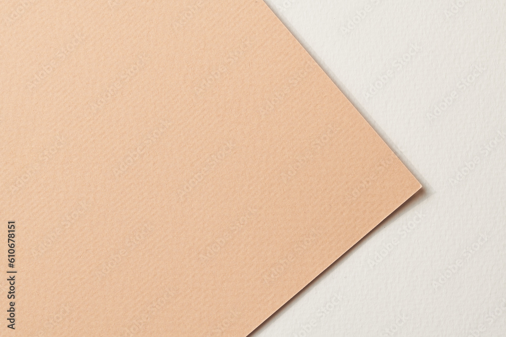 Rough kraft paper background, paper texture different shades of beige Mockup with copy space for text Rough kraft paper background, paper texture different shades of beige Mockup with copy space for text
