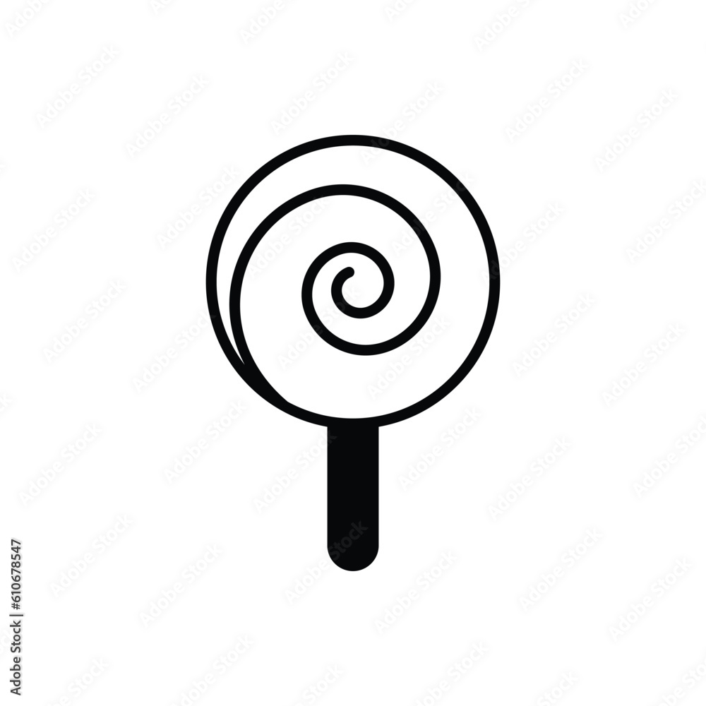 Lollipop icon vector stock illustration. Lollipop icon vector stock illustration.