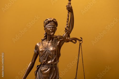 Lady Justice, law library concept