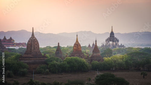 Visit the temple in Bagan, Myanmar