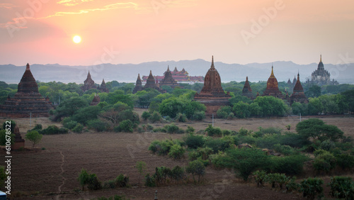 Visit the temple in Bagan, Myanmar