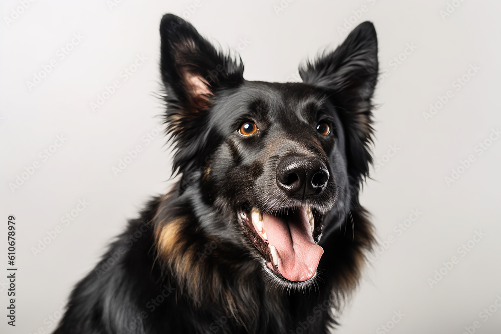 cachorro com cara de atento cachorro com cara de atento