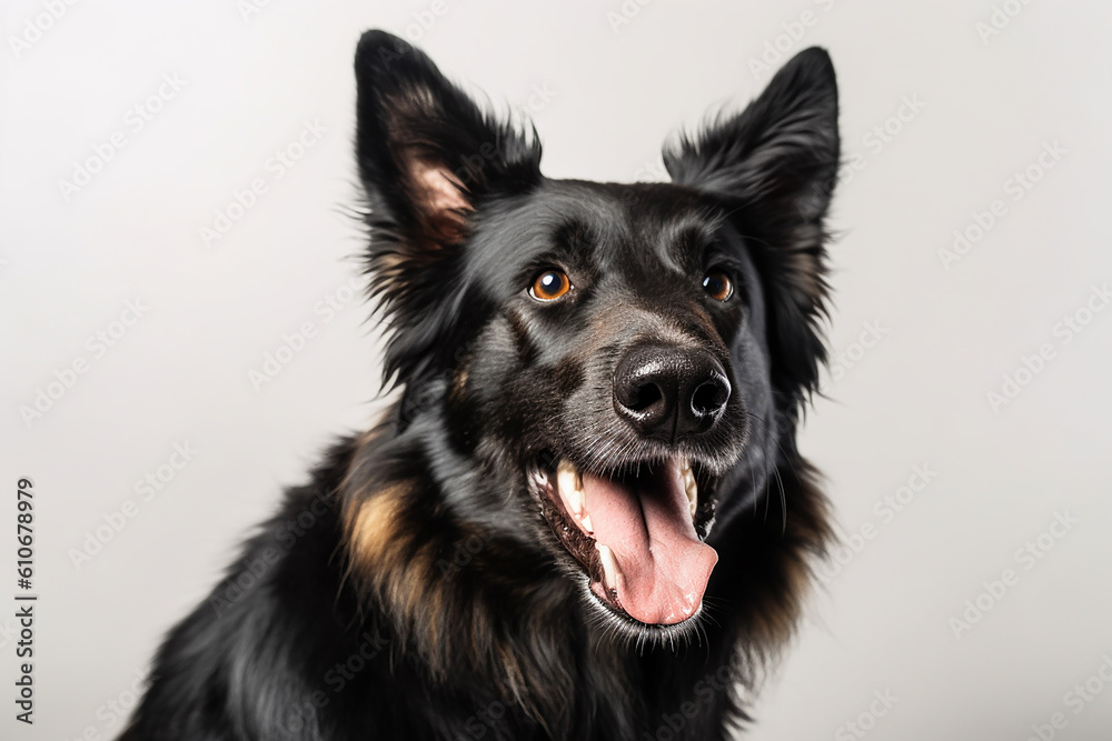 cachorro com cara de atento 