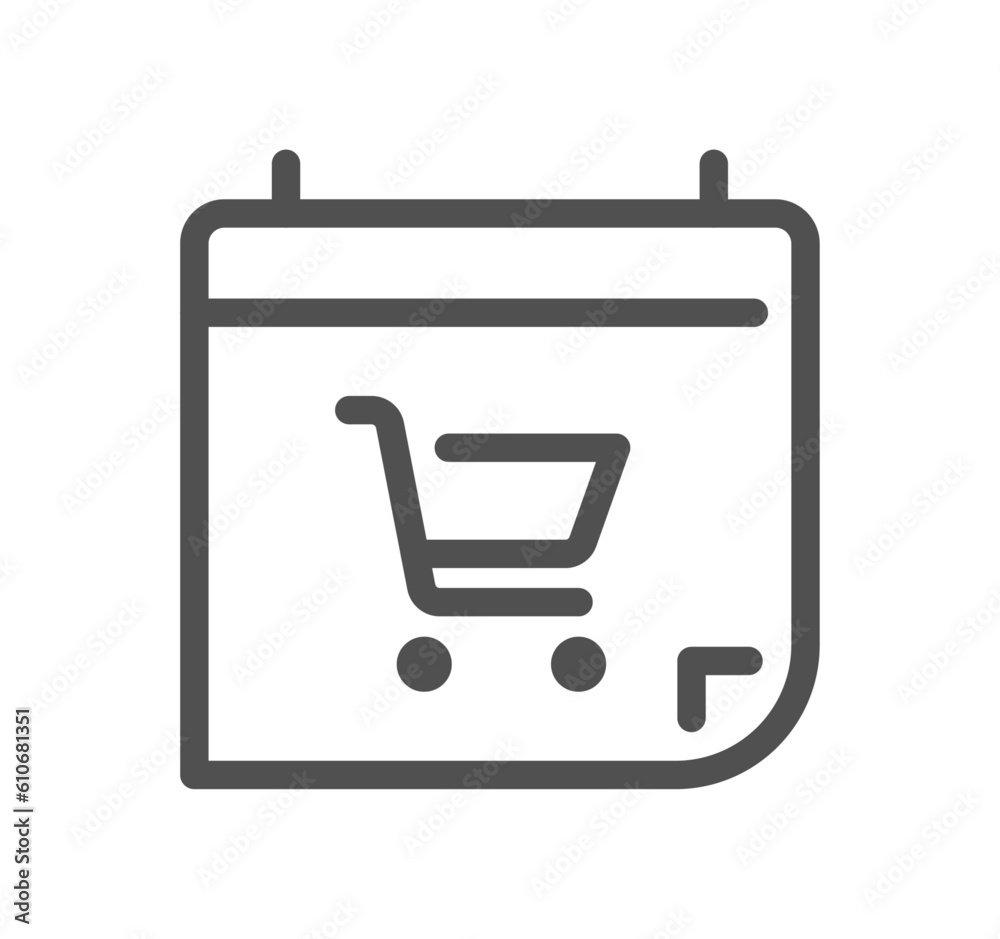 Shop management related icon outline and linear vector. Shop management related icon outline and linear vector.