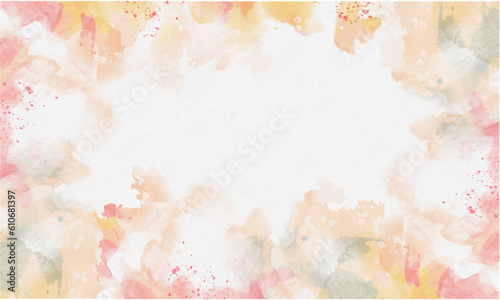 Watercolor stains on abstract background