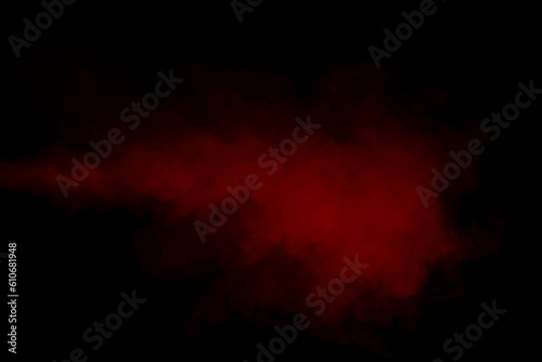 Orange and red steam on a black background. © Nikolay