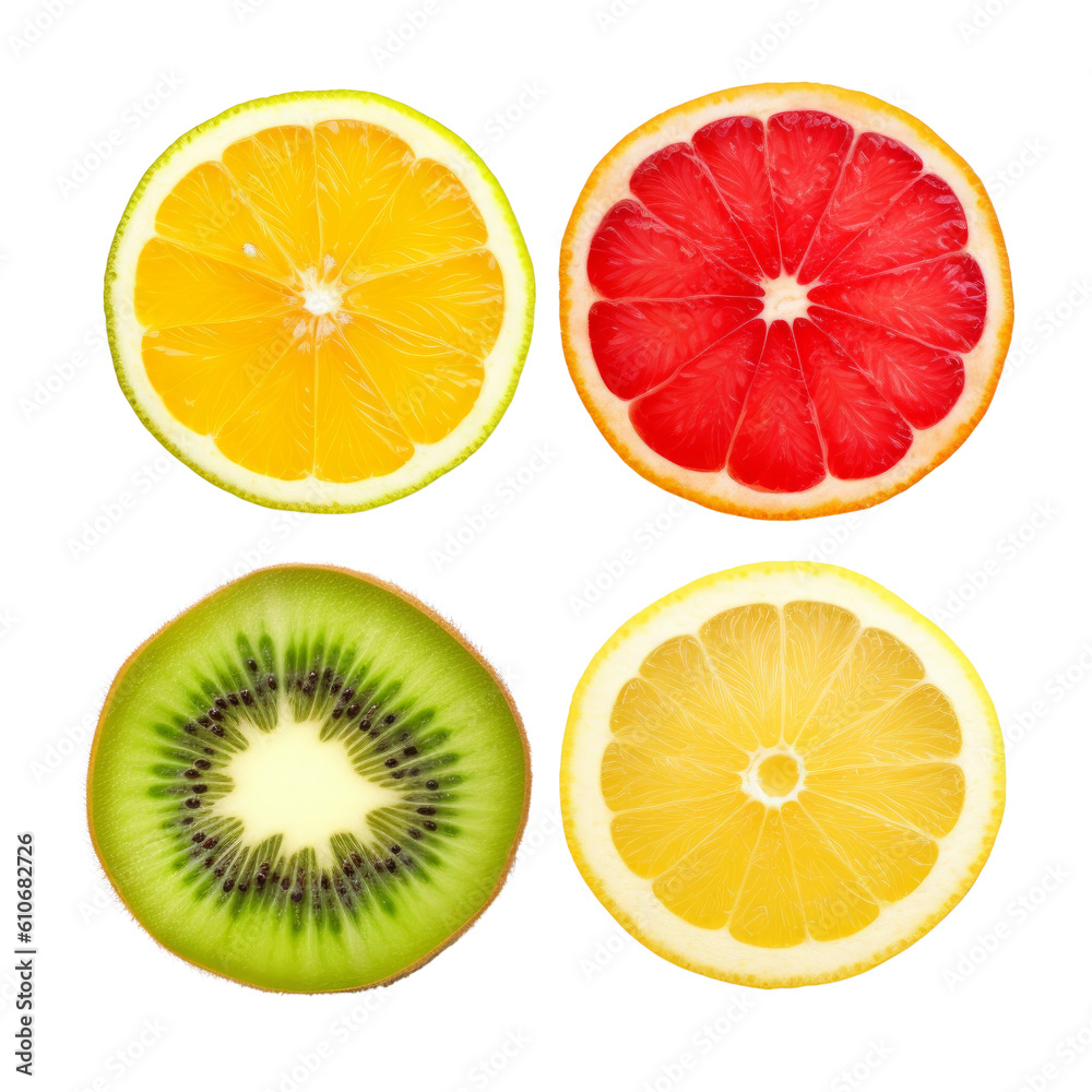 set of fruits isolated on transparent background cutout set of fruits isolated on transparent background cutout