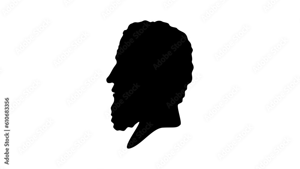 Herodotus silhouette Herodotus silhouette