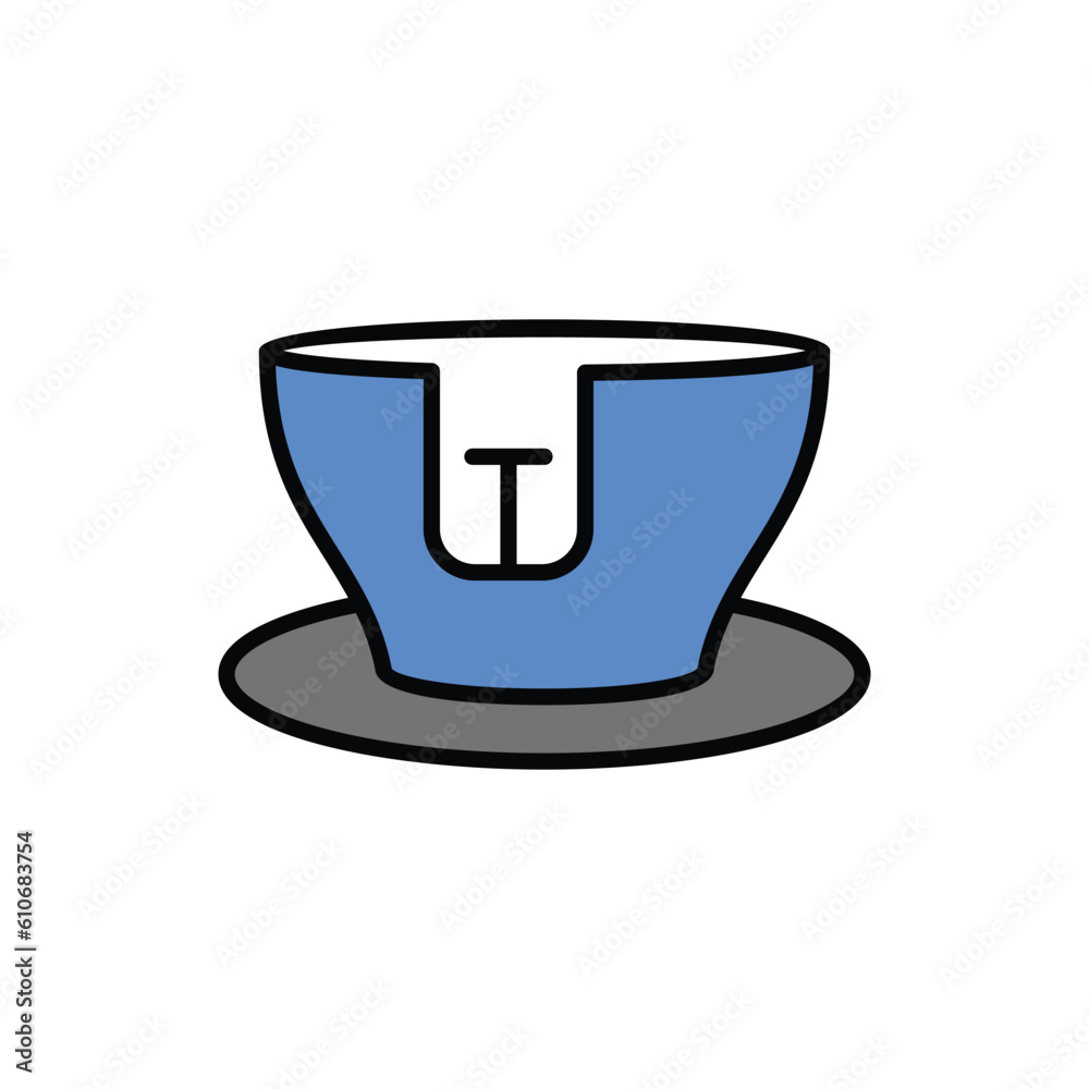 Kids Cup Swing icon vector stock illustration. Kids Cup Swing icon vector stock illustration.