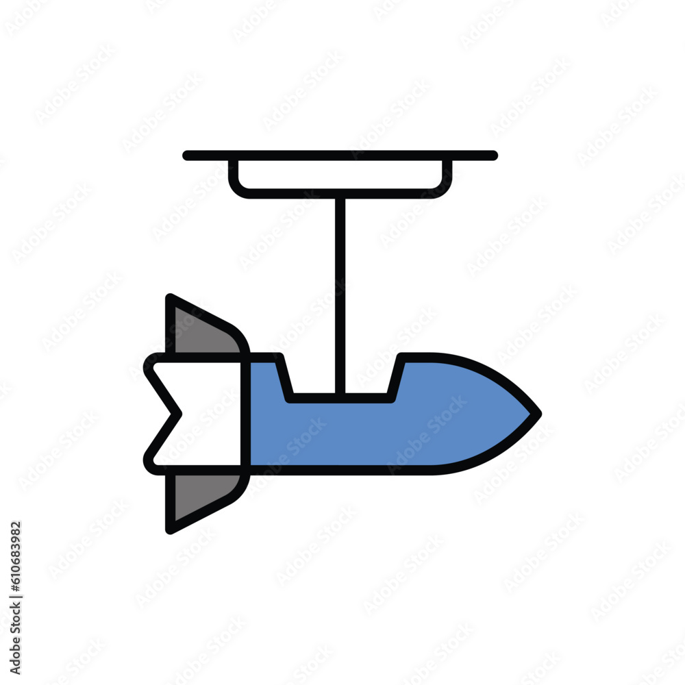 Rocket Swing icon vector stock illustration. Rocket Swing icon vector stock illustration.