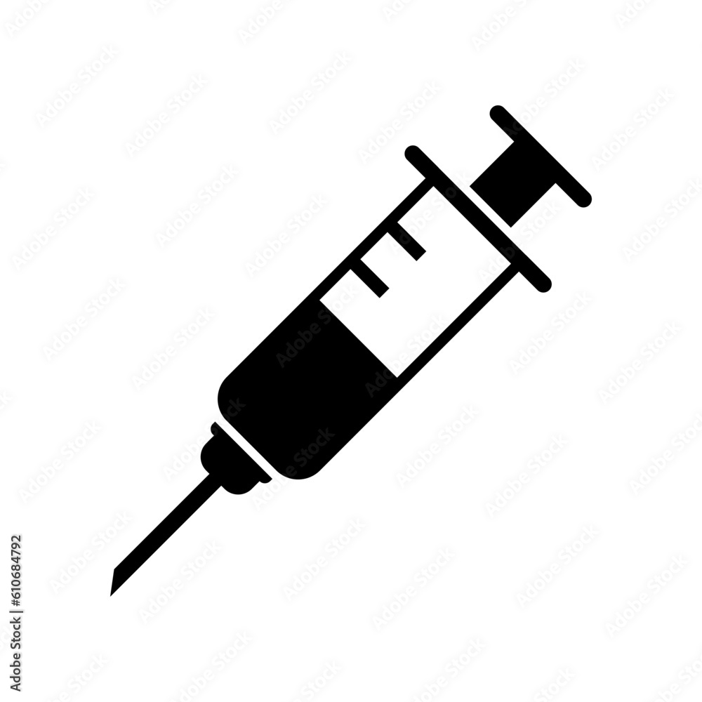 Medical syringe icon vector on trendy design Medical syringe icon vector on trendy design