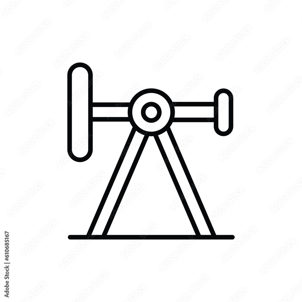 Swing Balancer icon vector stock illustration. Swing Balancer icon vector stock illustration.