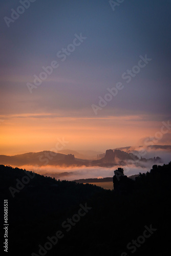 Jasmins Elbsandsteingebirge am Morgen