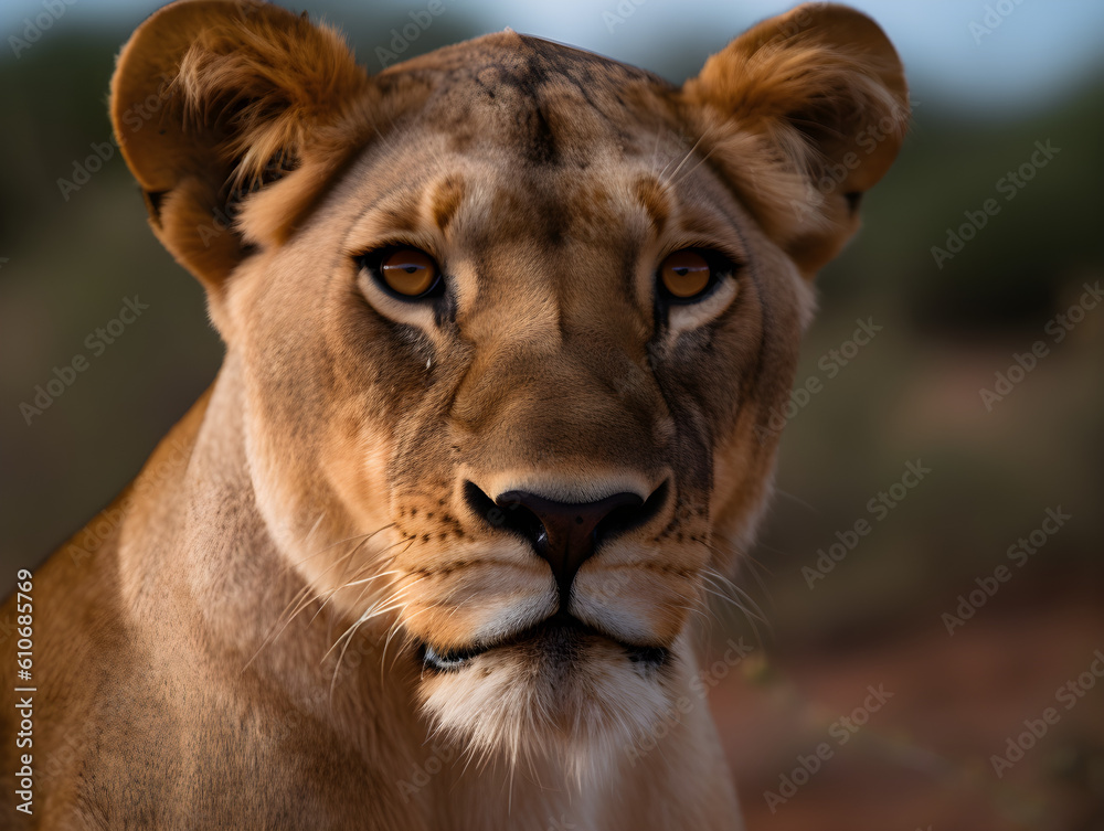 Fototapeta premium close up of a lion