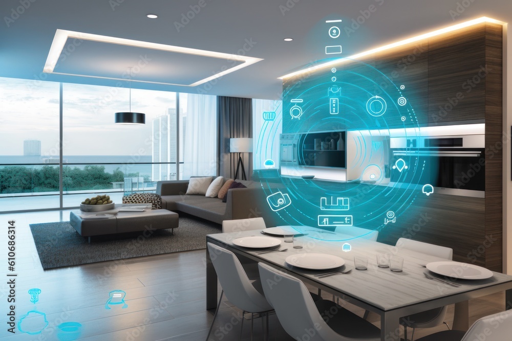 future of smart home devices in everyday life concept of connected lifestyle