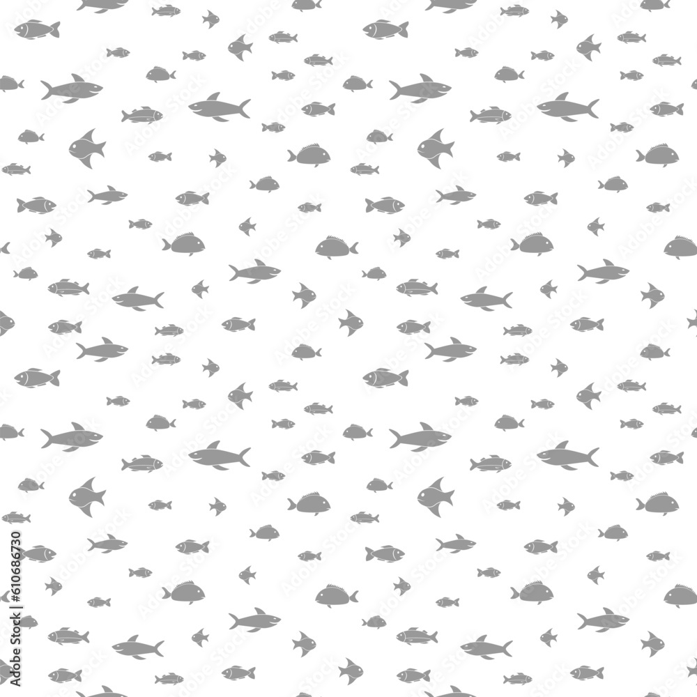 Fish Seamless Pattern Background. Vector illustration backdrop. Fish Seamless Pattern Background. Vector illustration backdrop.