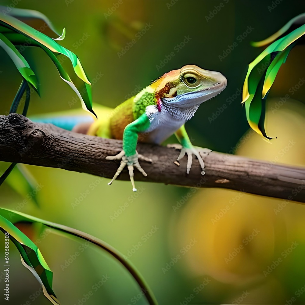 Fototapeta premium Rainforest chameleon 
