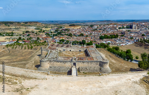 Medieval Castle of Chinchon, province of Madrid. photo