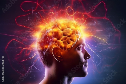 brain and nerve cells electrical pulses Neurons electrical pulses. Interconnected neurons with electrical pulses
