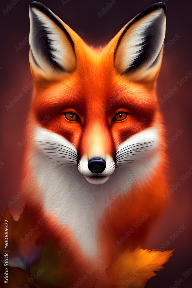 Fototapeta premium red fox vulpes