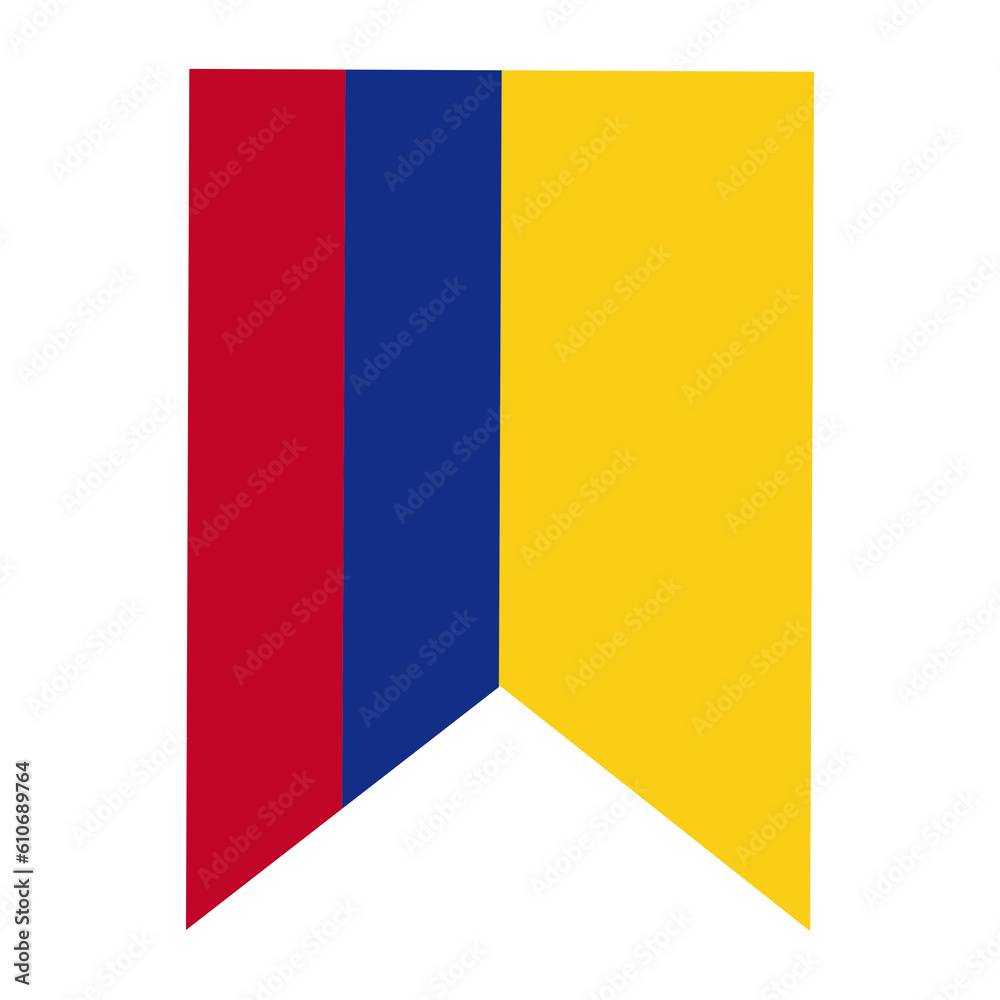 Fototapeta premium Flag of Colombia illustration