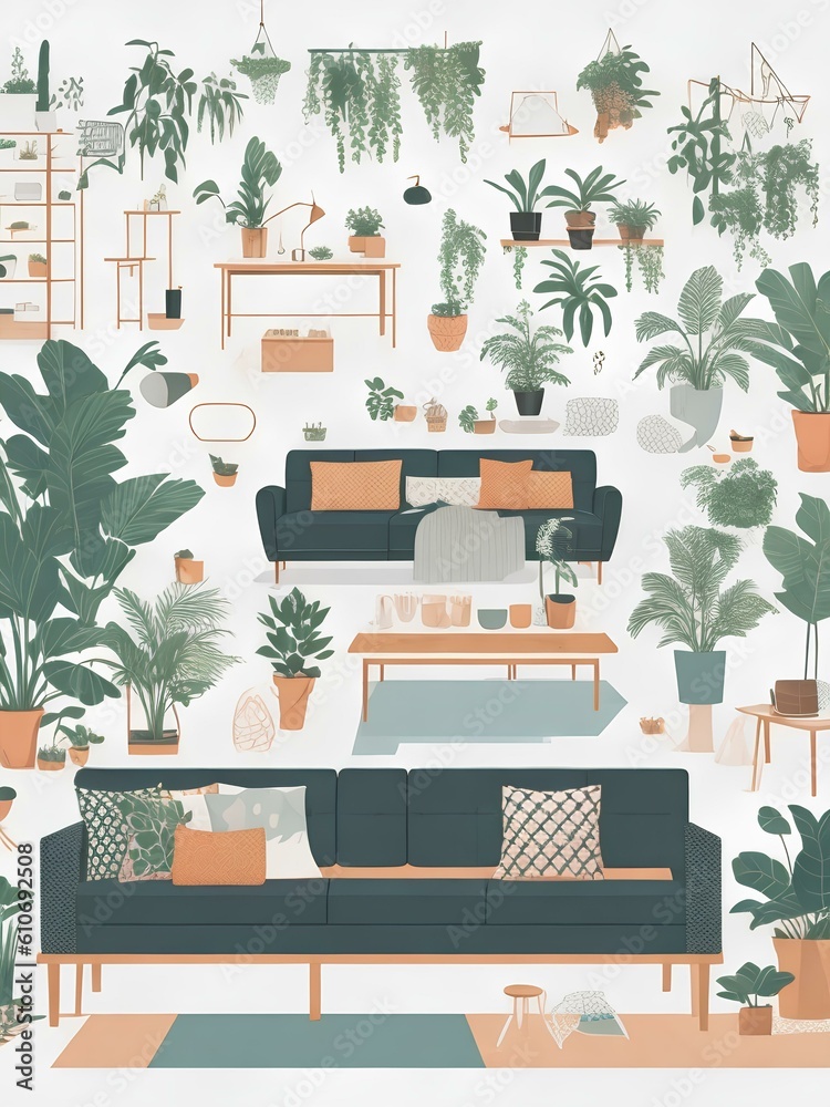 living room with a furniture living room with a furniture